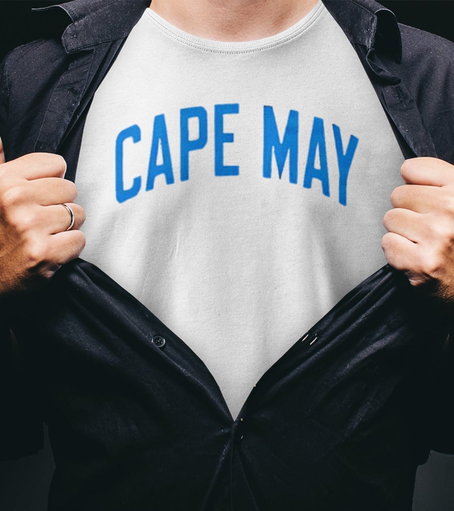 Cape May Beach Vacation Crewneck Cozy T-Shirt