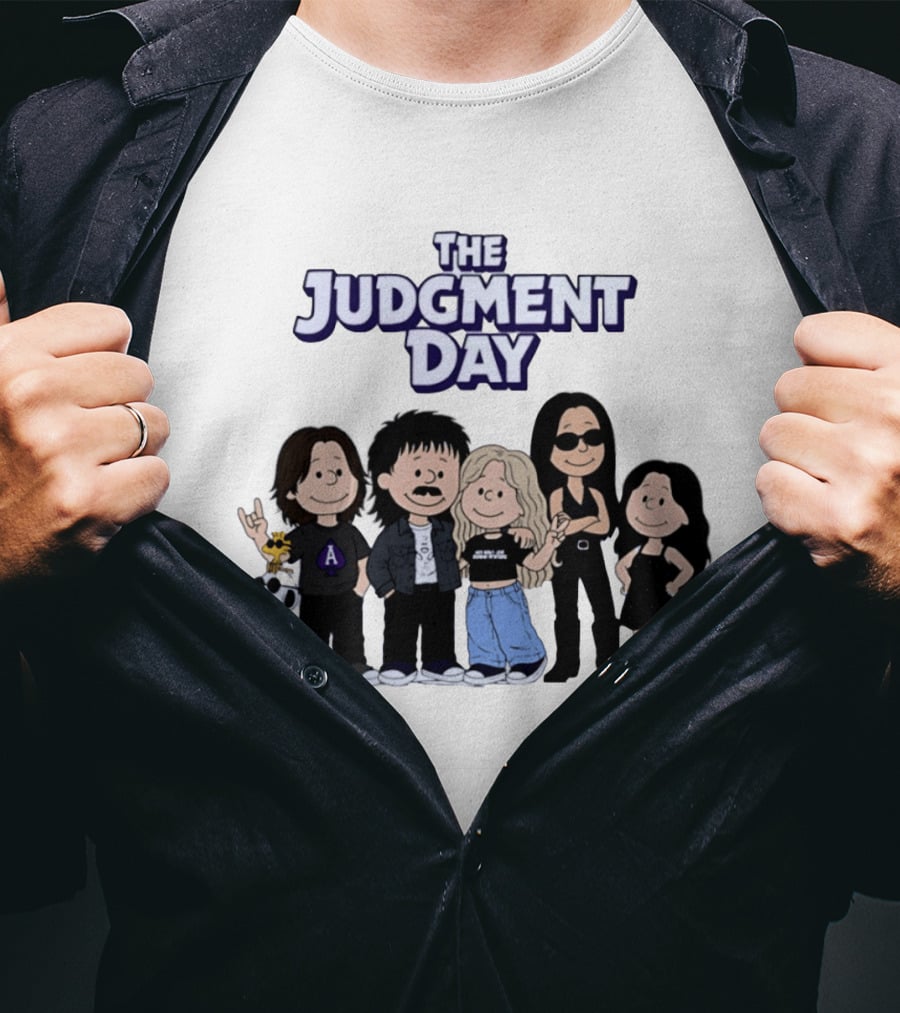 The Judgment Day Peanuts Cartoon Characters Mashup T-Shirt