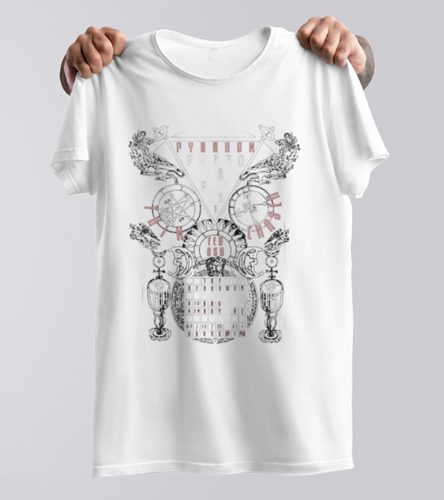 Pyrrhon Thin Chaser Fedash Pythagorean Symbols And Abstract Geometry T-Shirt