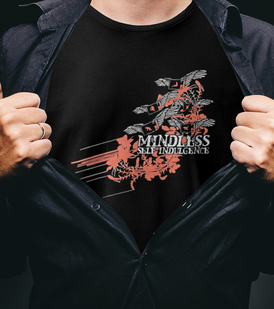 Band Mindless Self Indulgence Flying Monitors Floral Motifs T-Shirt