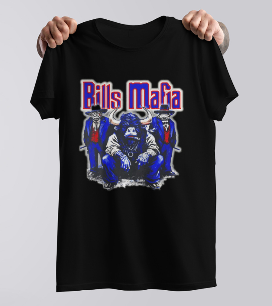 Bills Mafia Buffalo Bull Gangster Trio T-Shirt