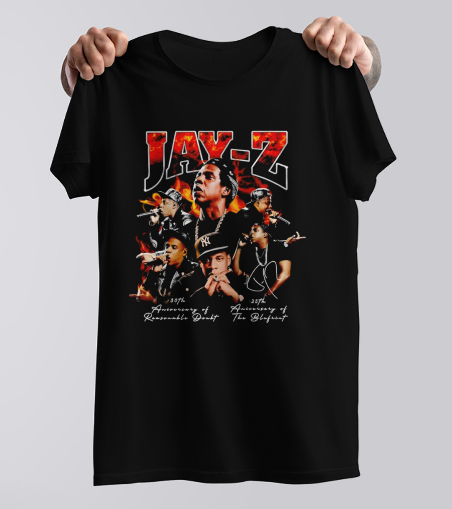 Jay Z Anniversary Reasonable Doubt The Blueprint 1996 2026 T-Shirt