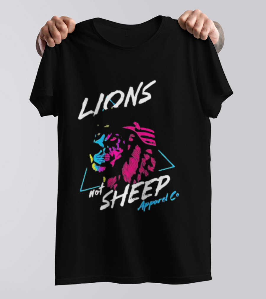 Lions Not Sheep Apparel Co Helmeted Lion T-Shirt