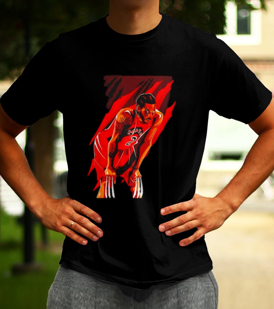 Kawhi Leonard Wolverine Claws Toronto Raptors 2 Jersey Return T-Shirt