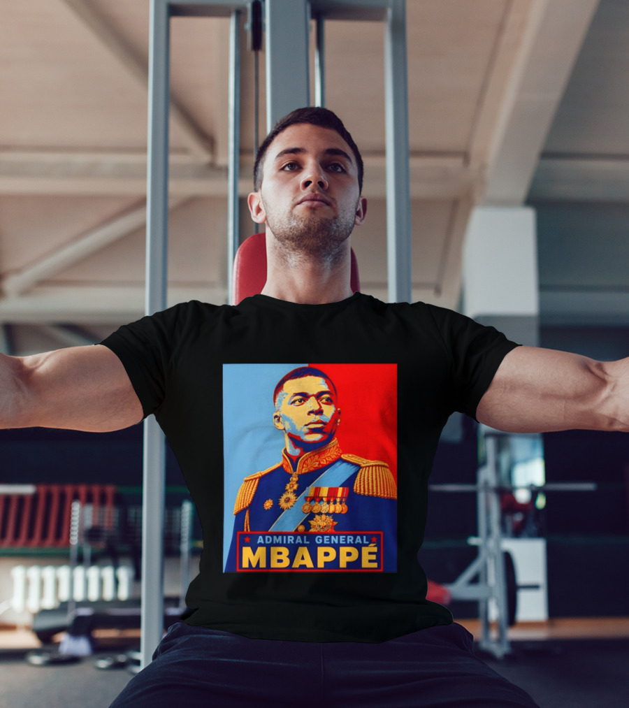 Admiral General Mbappe Propaganda Football T-Shirt
