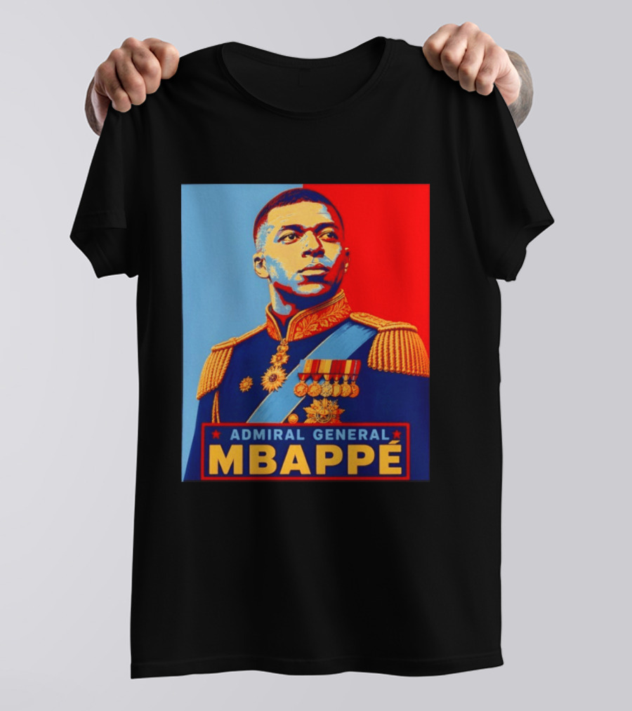 Admiral General Mbappe Propaganda Football T-Shirt