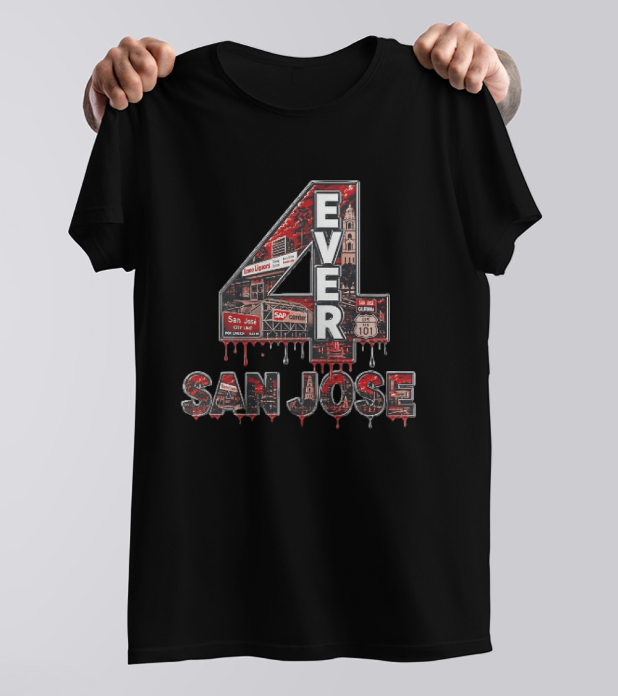 San Jose 4 Ever Econo Liquors SAP Center US 101 California T-Shirt