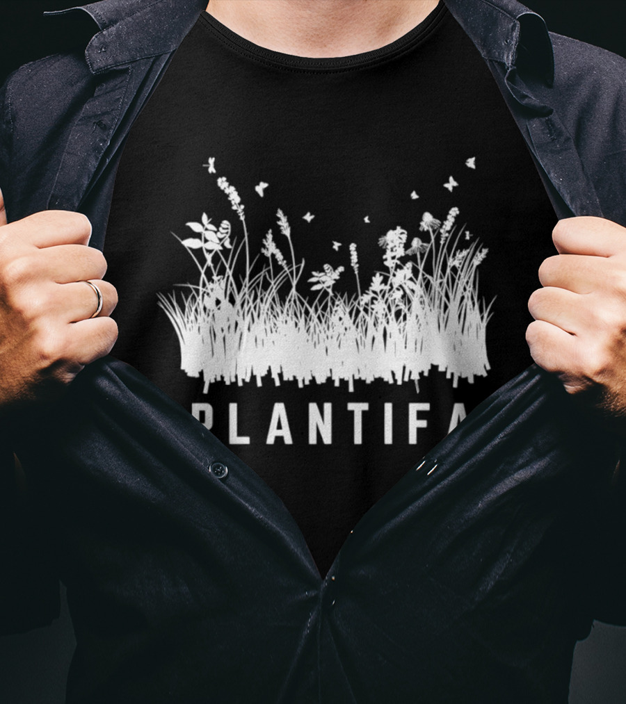 Butterflies And Plantifa Wildflowers T-Shirt