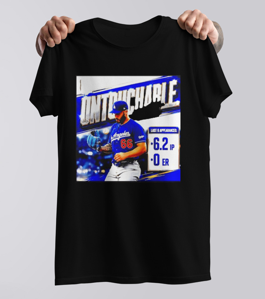 Los Angeles 66 Untouchable Last 6 Appearances 6.2IP 0ER T-Shirt