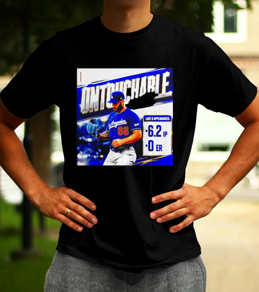 Los Angeles 66 Untouchable Last 6 Appearances 6.2IP 0ER T-Shirt