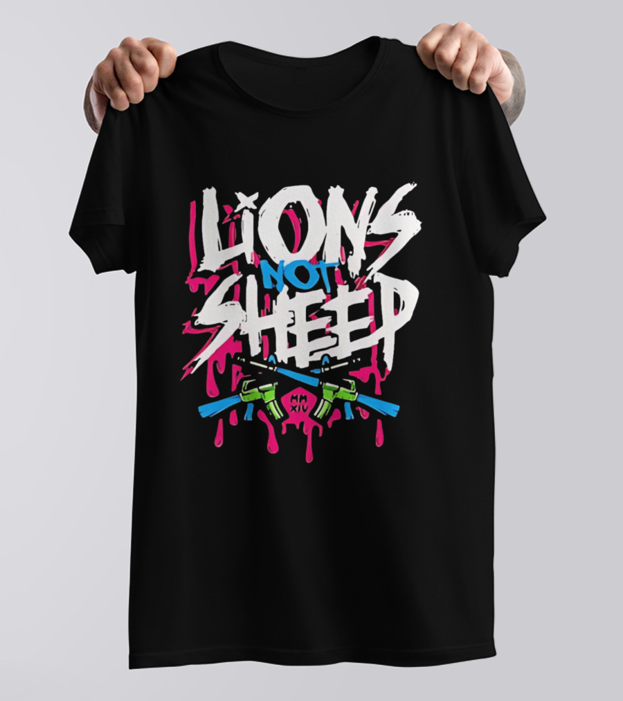 Lions Not Sheep MM XIV AR 15 Rifles T-Shirt