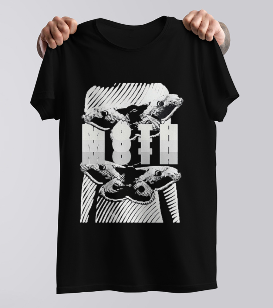 Moth Wings Reflective Optical Illusion T-Shirt