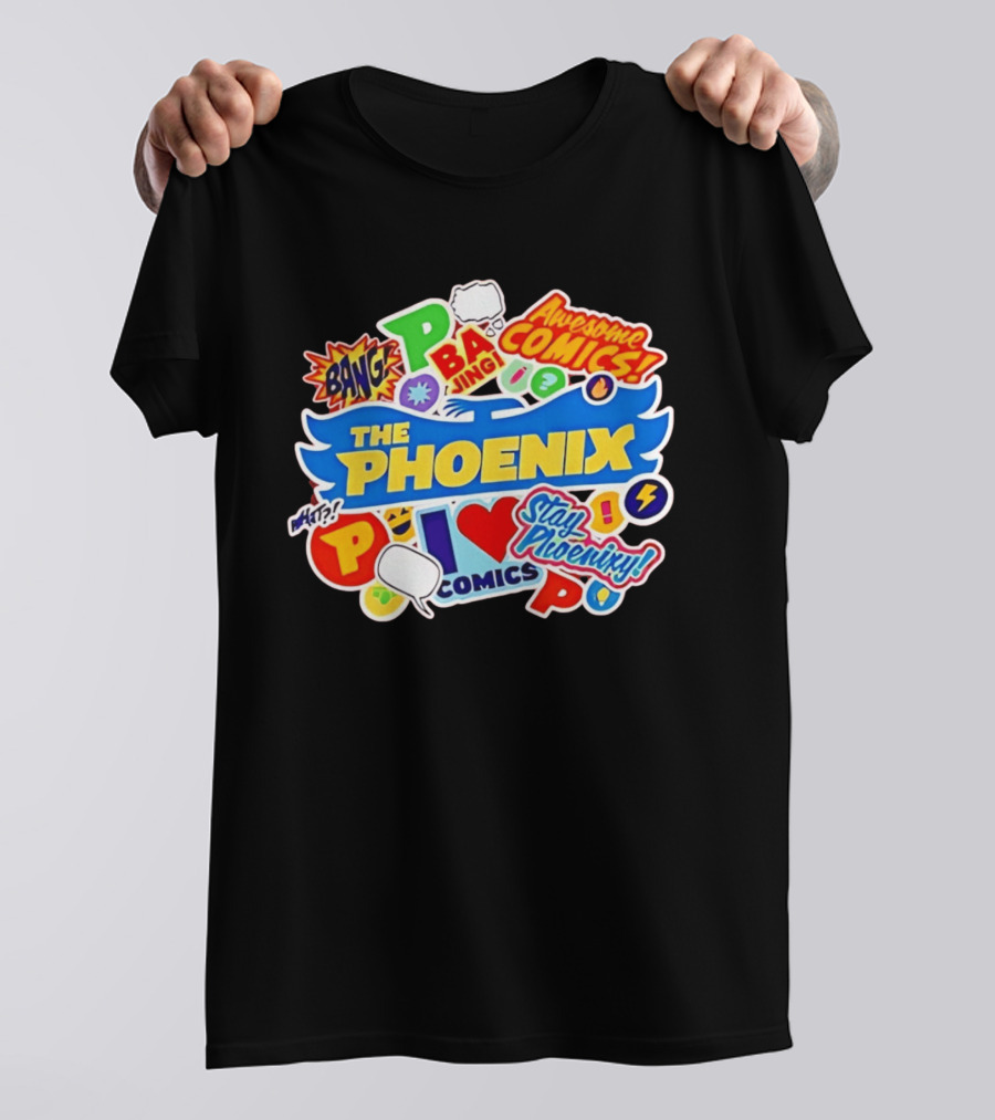The Phoenix Awesome Comics Stay Phoenix I Love Comics Ba Jing Bang T-Shirt