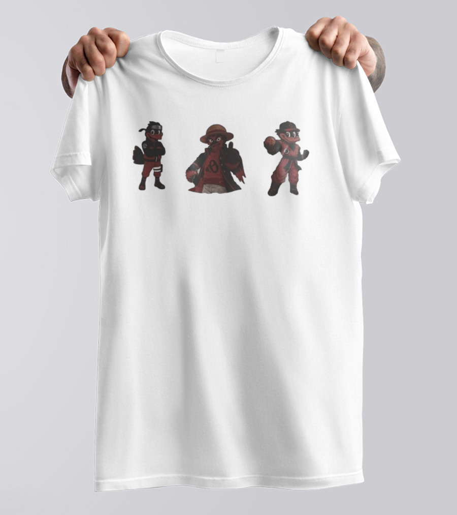 Baltimore Orioles Naruto Uzumaki One Piece Dragon Ball Crossover Characters T-Shirt