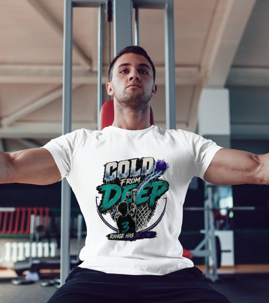 Cold From Deep Range Has No Limit Basketball 3 T-Shirt