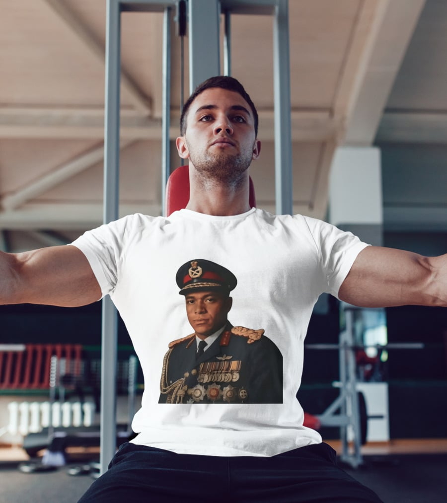 Kylian Mbappe Military Uniform Meme T-Shirt
