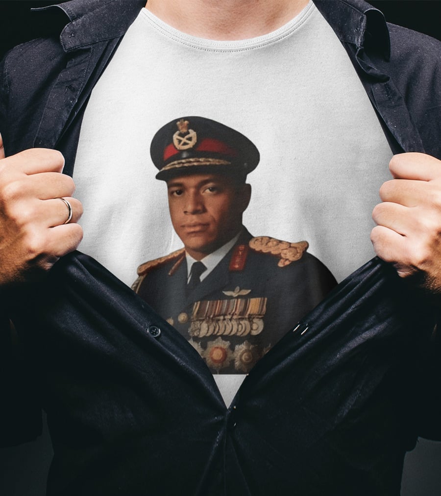 Kylian Mbappe Military Uniform Meme T-Shirt
