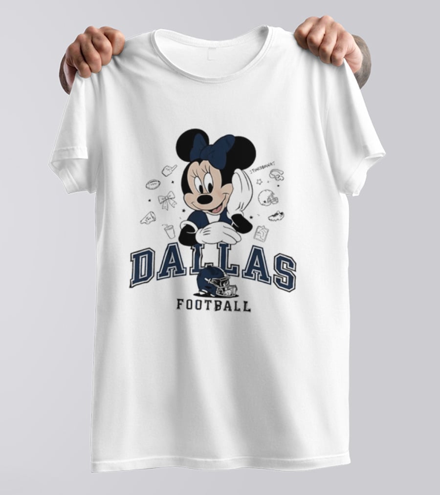 Dallas Cowboys Minnie Mouse Football Collaboration T-Shirt