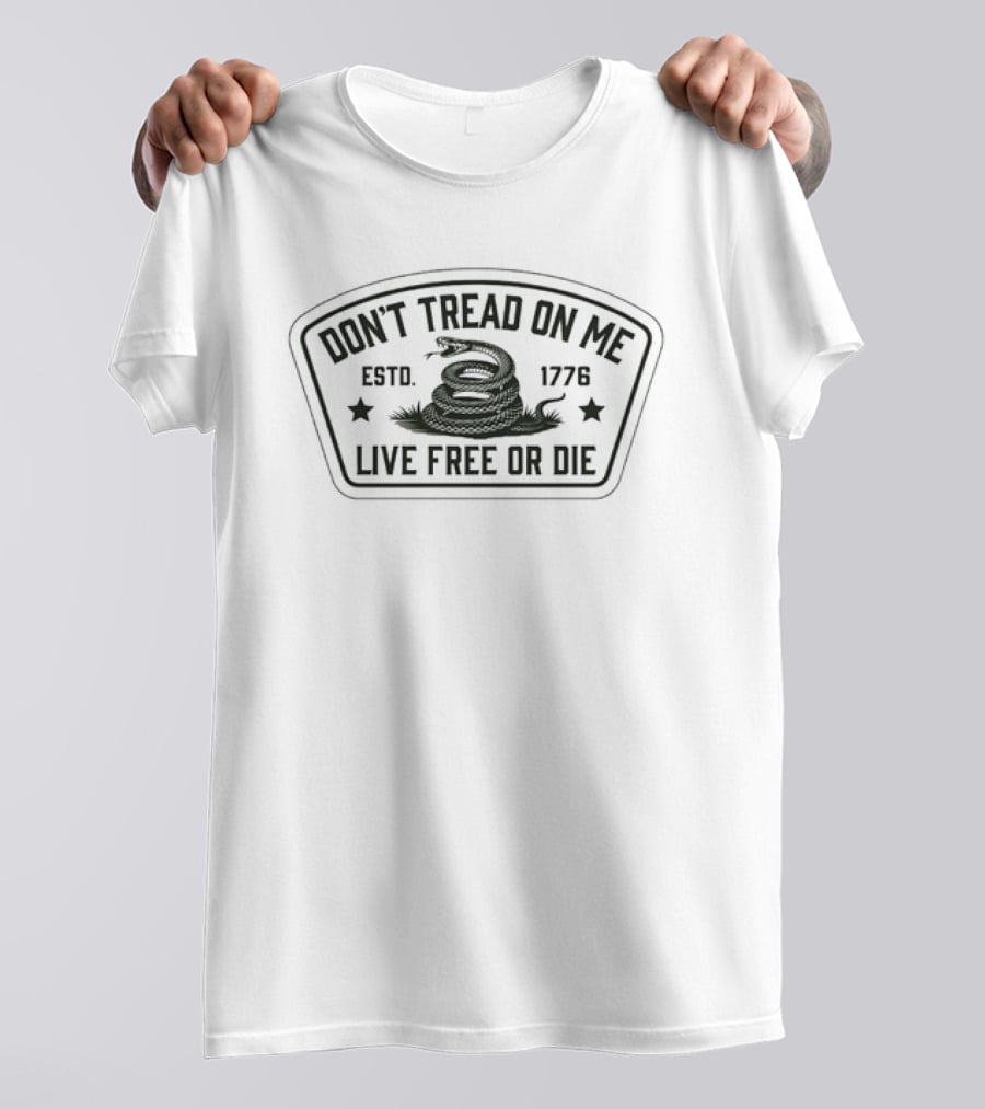 Don't Tread On Me Live Free Or Die Snake Estd. 1778 T-Shirt