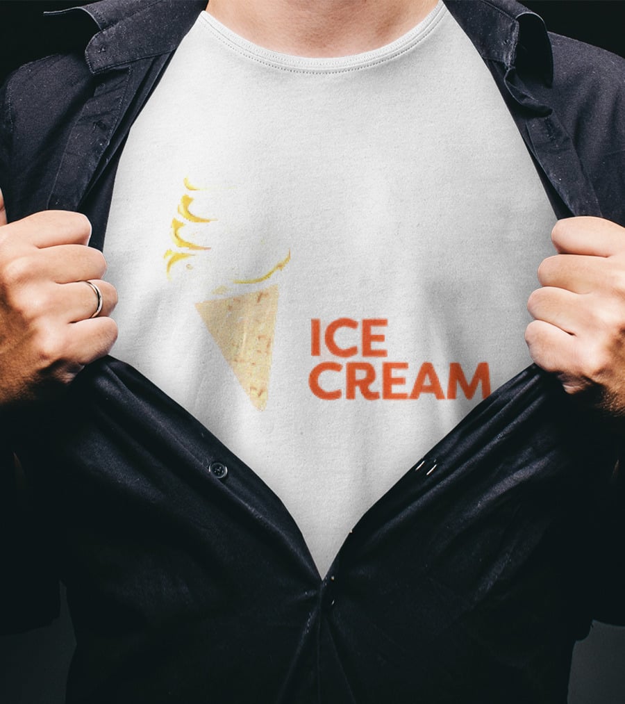My Blood Type Is Ice Cream Vitalant Fun Cone T-Shirt