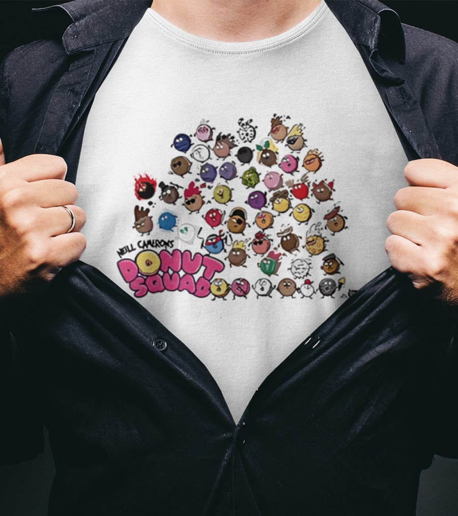 Mel Chenas Donut Squad Cute And Colorful Animated Characters T-Shirt