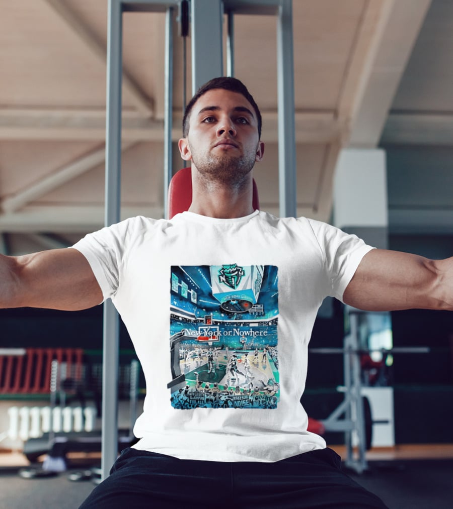 Gavin Snider New York Liberty Basketball New York Or Nowhere Stadium Scene T-Shirt