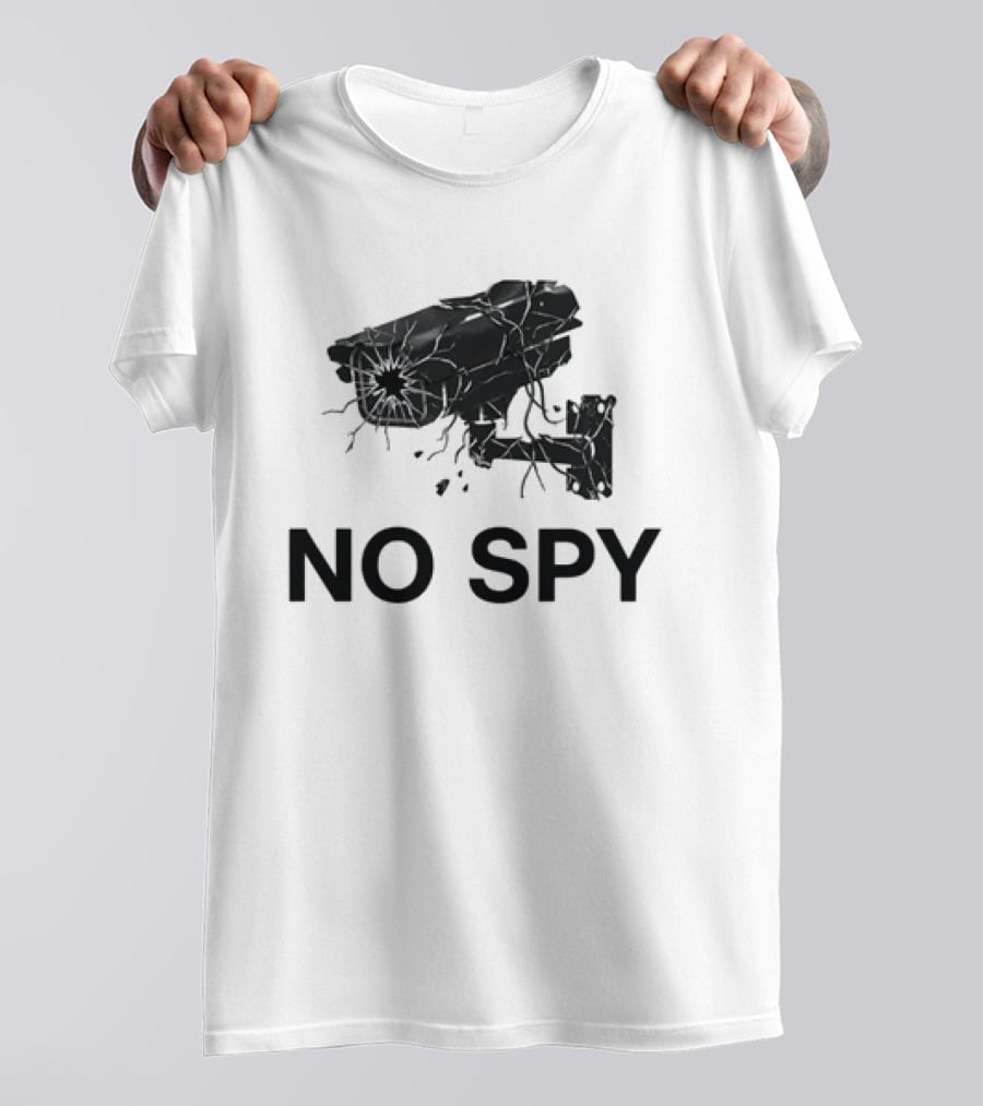 No Spy Surveillance Camera Privacy Anti Surveillance Gadsden Flag T-Shirt