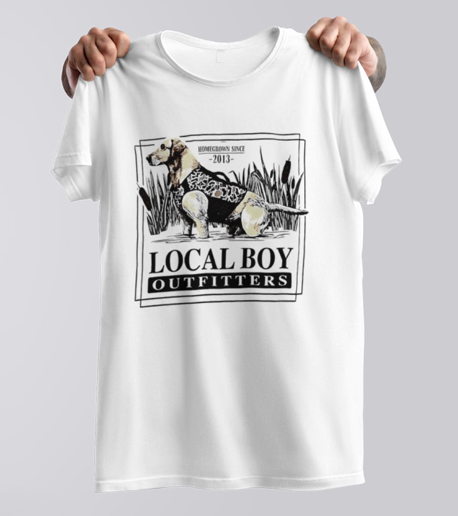 Homegrown Since 2013 Local Boy Outfitters Hunting Retriever T-Shirt