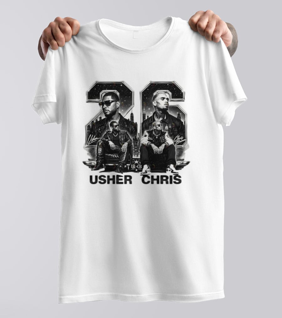 Usher Chris 26 R&B Music URCB Signatures T-Shirt