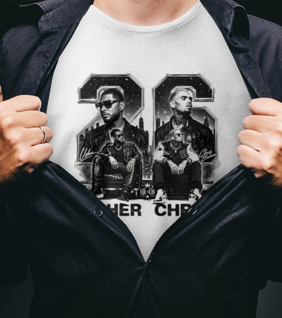 Usher Chris 26 R&B Music URCB Signatures T-Shirt