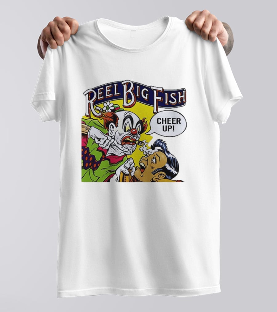 Reel Big Fish Cheer Up Clown Comic T-Shirt
