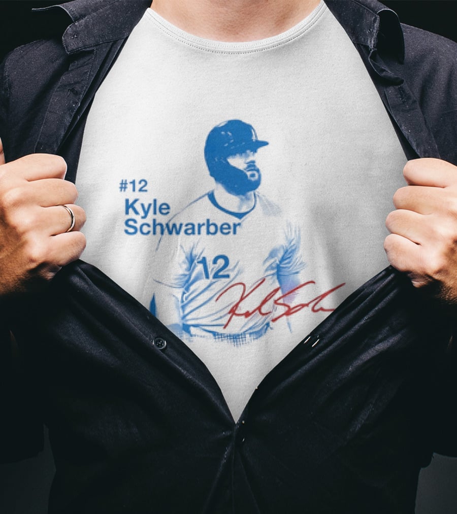 Kyle Schwarber #12 Philadelphia Phillies Baseball T-Shirt