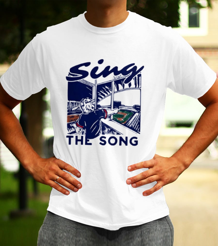 Sing The Song Chicago Cubs Clark The Cub Baseball Stadium Music T-Shirt