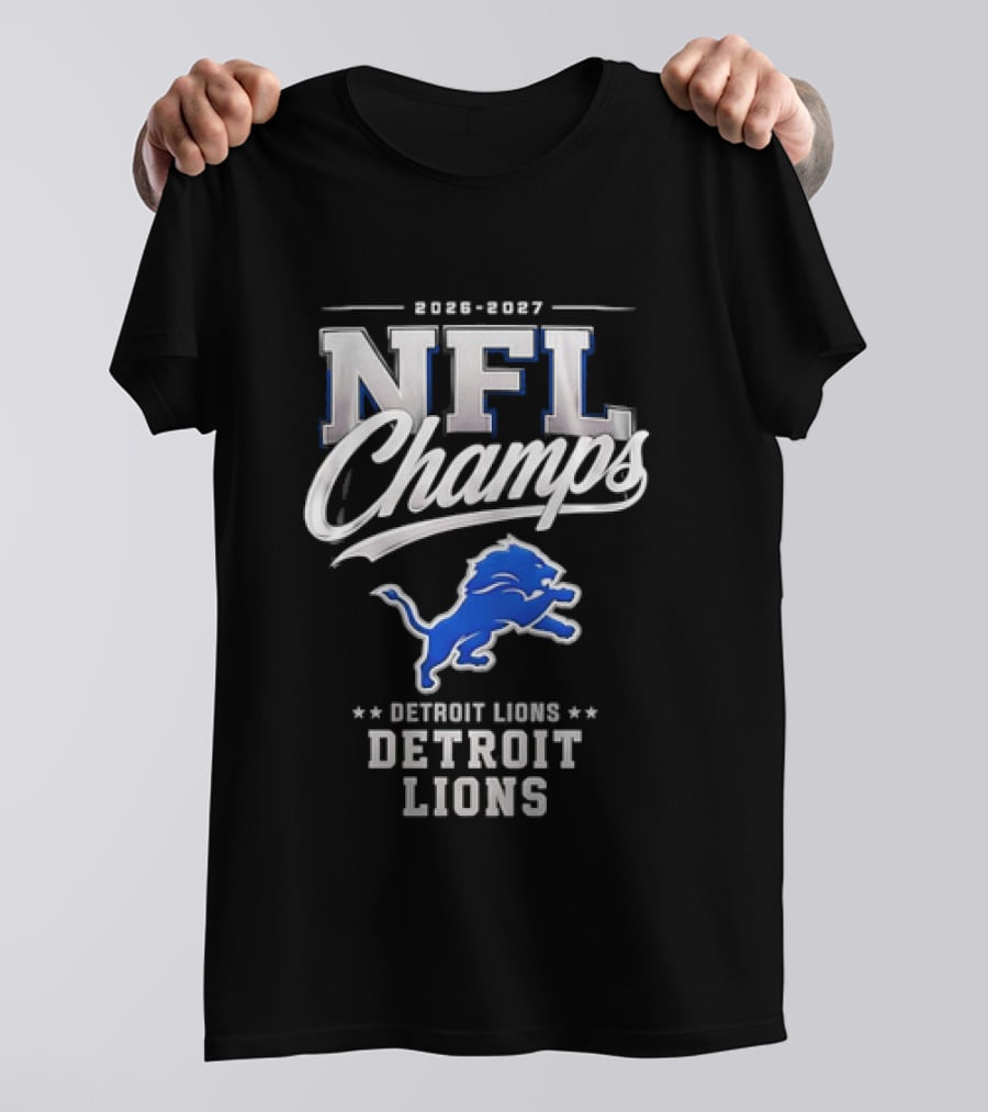 2026 2027 NFL Champs Detroit Lions T-Shirt