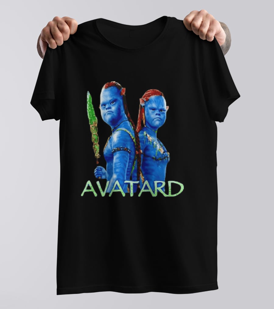 Avatar Avatard Blue Characters Humor Down T-Shirt