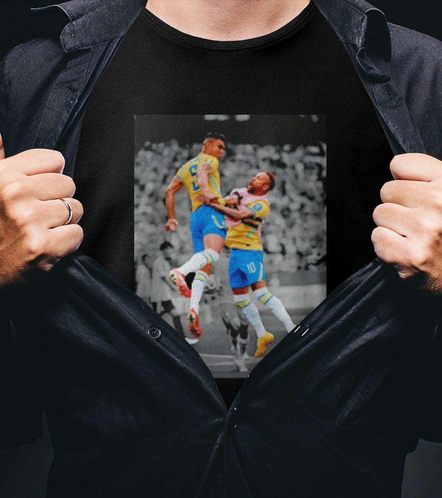 Casemiro Neymar Brazil Soccer Celebration World Cup 26WC T-Shirt