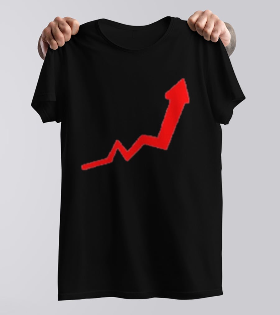 Dayu Stock Market Rising Chart Arrow Trending Upwards Stop Stock T-Shirt