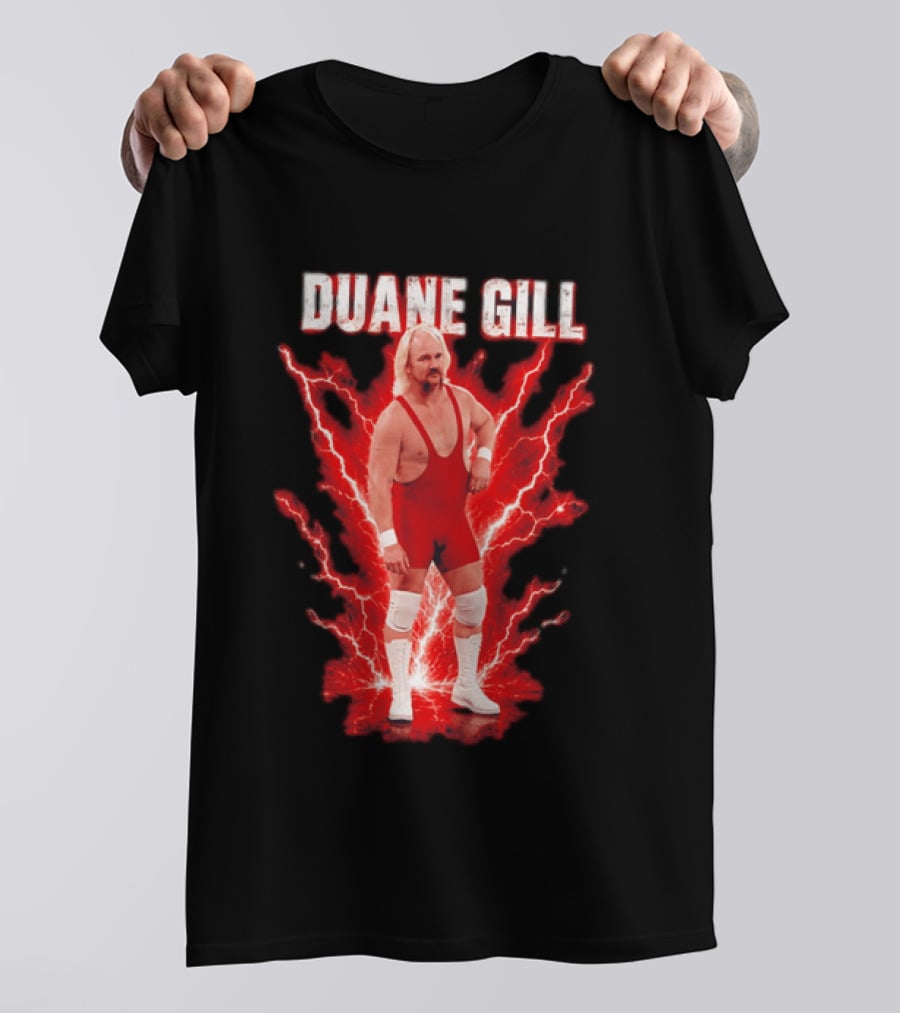 Duane Gill Professional Wrestling Wrestler Red Lightning Outfit T-Shirt