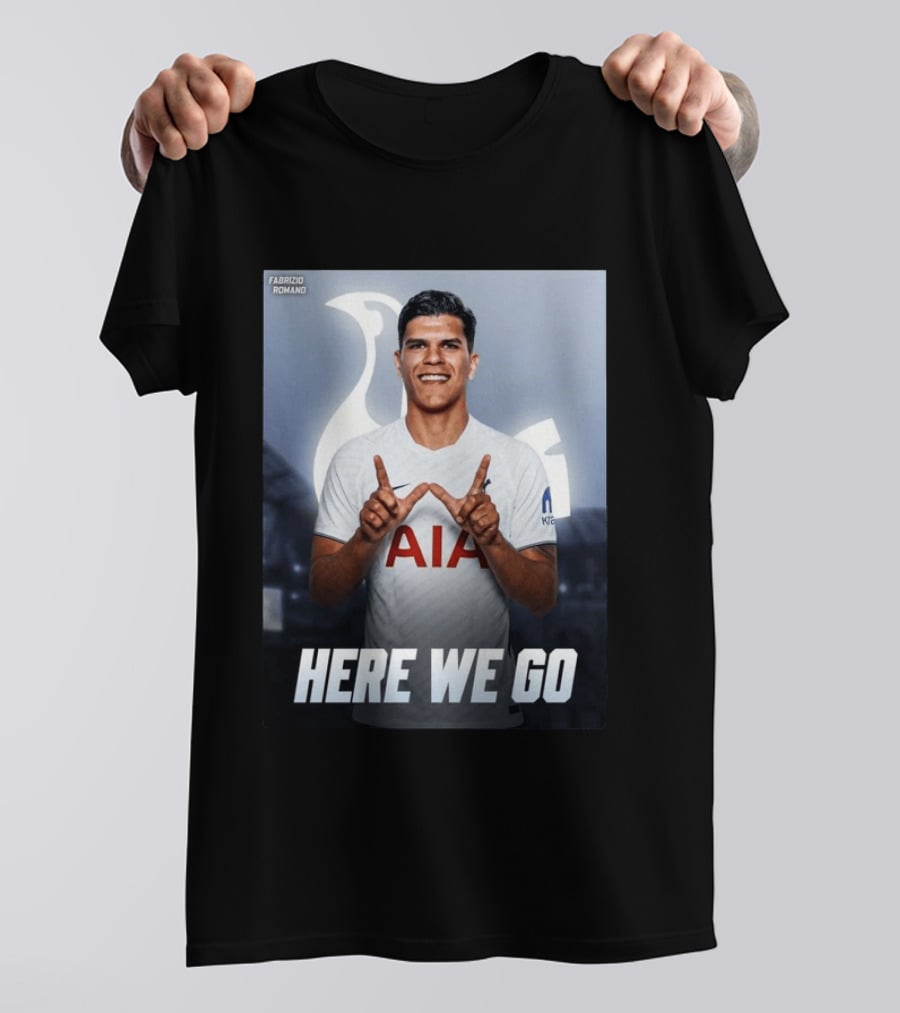 Fabrizio Romano Mateus Fernande Tottenham Here We Go T-Shirt