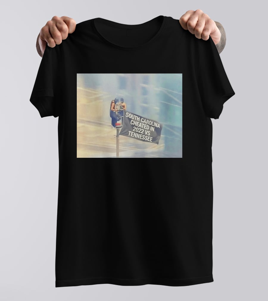 Empire State Building South Carolina Cheated 2022 Tennessee Flag T-Shirt