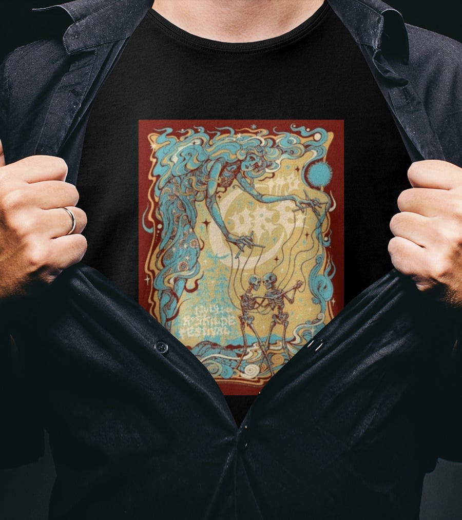 July Roskilde Festival 2026 Skeleton Puppet T-Shirt