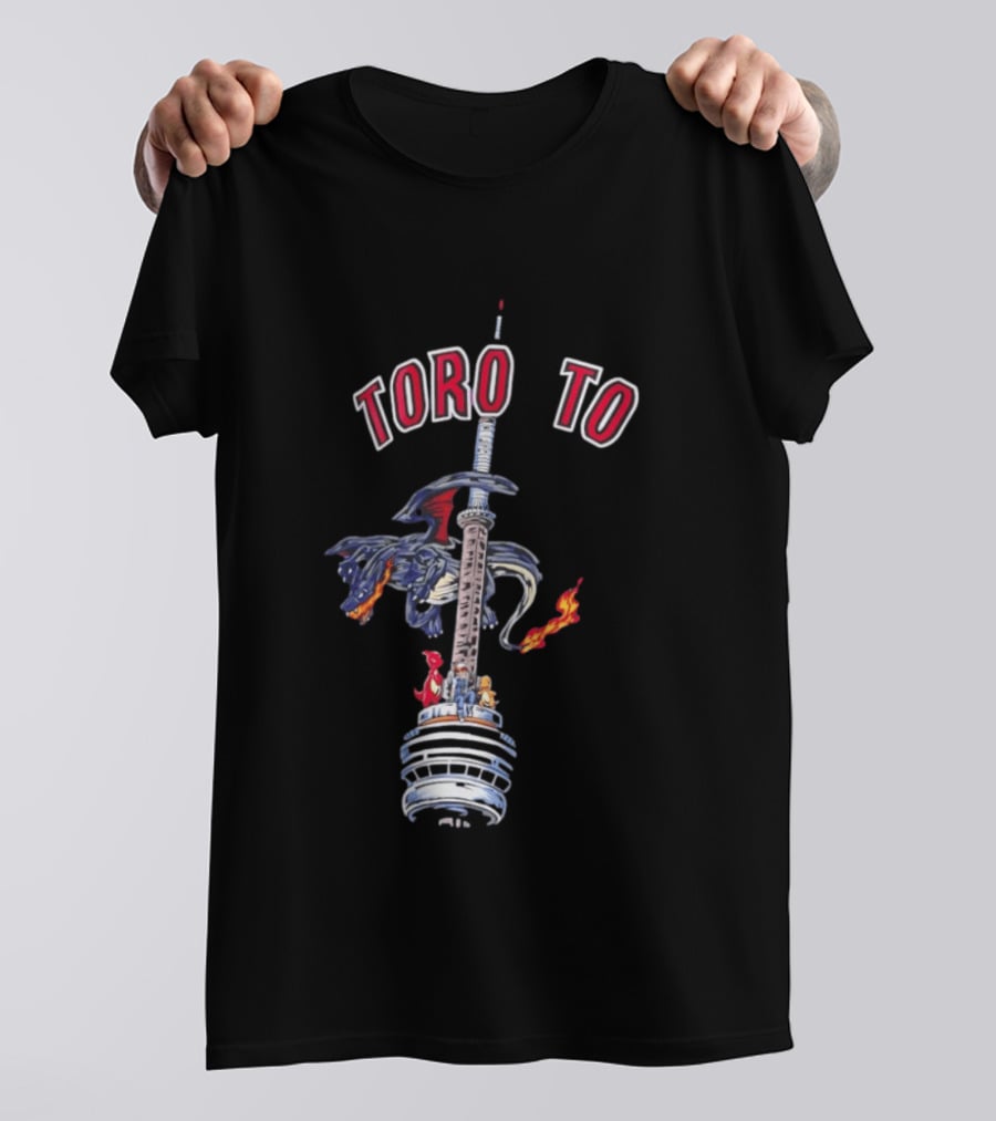Toronto CN Tower Ash Charizard T-Shirt