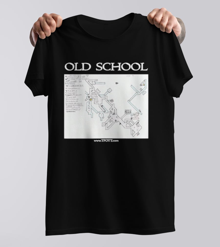 Old School Tonisborg Dungeon Map 1971 Dungeons And Dragons Retro Adventure T-Shirt
