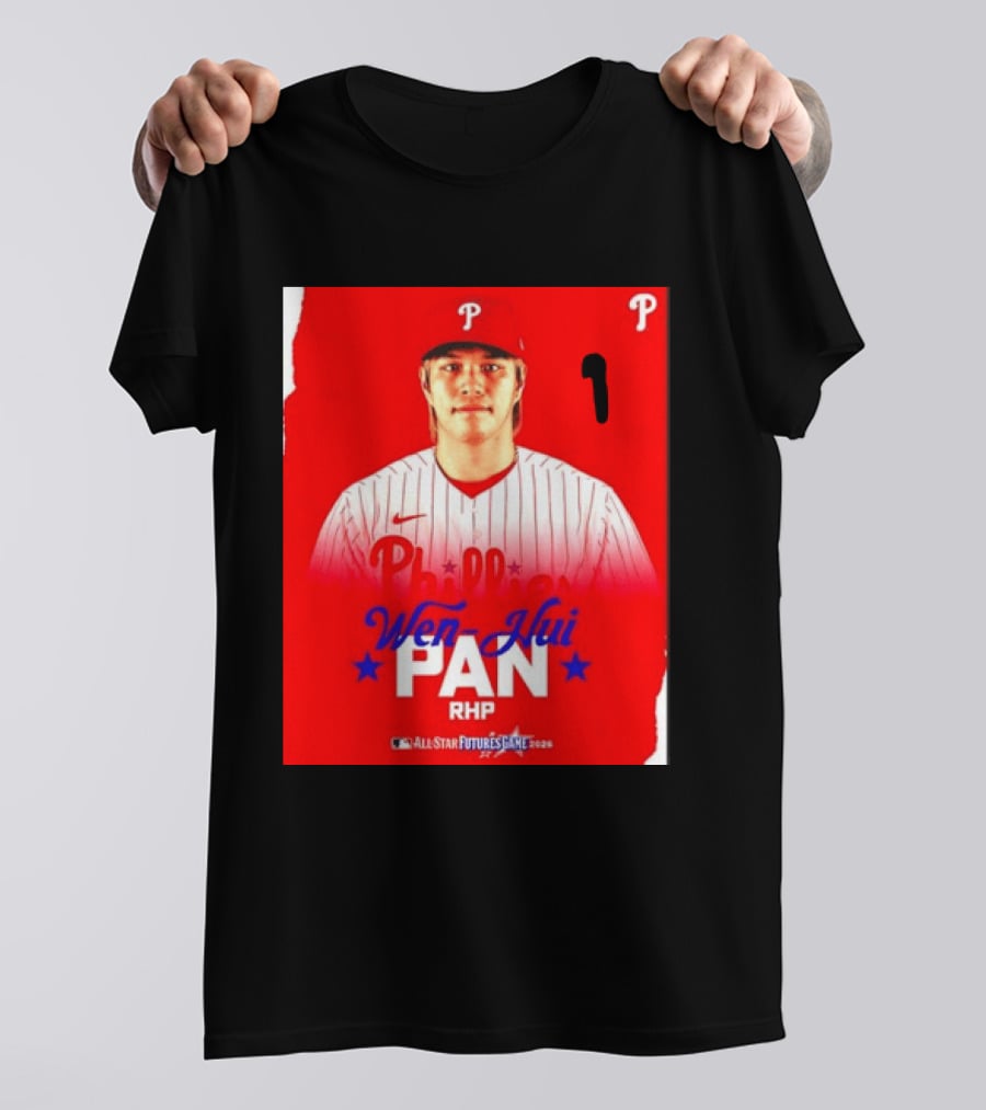 Wen Hui Pan Philadelphia Phillies RHP 2026 MLB All Star Futures Game T-Shirt