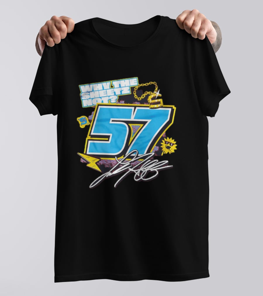Why The Sheetz Not 57 Racing Motorsport Chain And Lightning T-Shirt