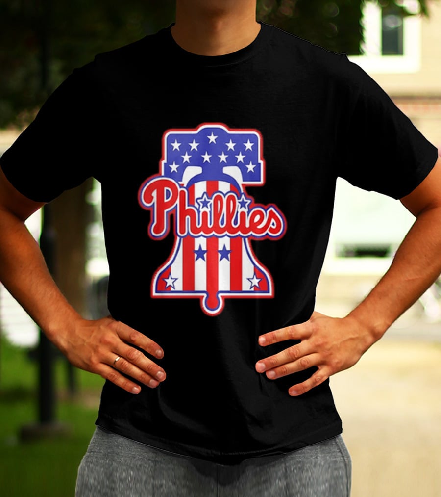 Phillies Liberty Bell Stars Stripes Patriotic 250th Anniversary T-Shirt