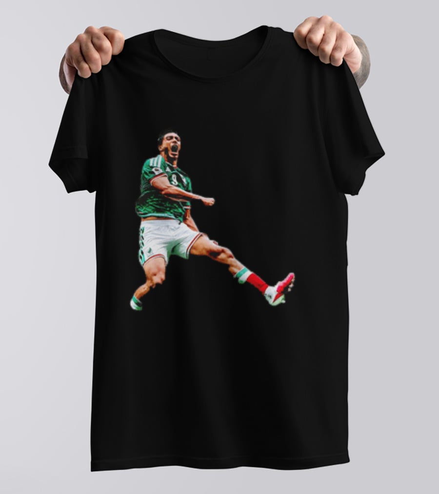 Raúl Jiménez Celebrating Mexico National Soccer Team Victory T-Shirt