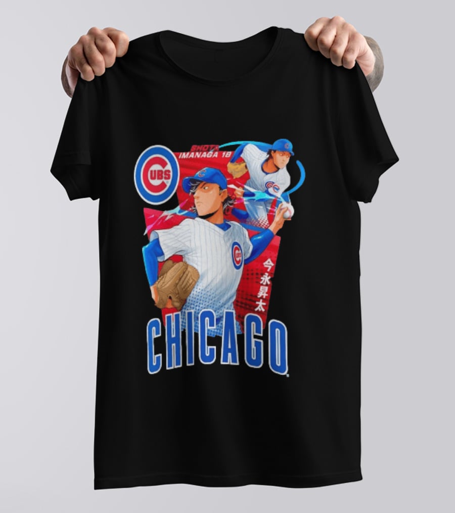 Chicago Cubs Shota Imanaga Anime Baseball Player T-Shirt