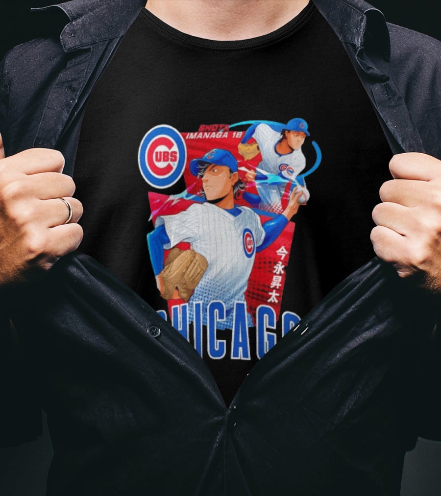 Chicago Cubs Shota Imanaga Anime Baseball Player T-Shirt