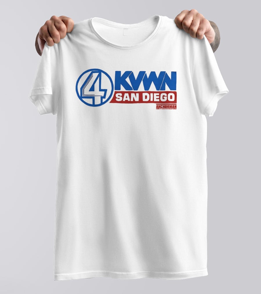 Anchorman KVWN 4 San Diego News Channel T-Shirt
